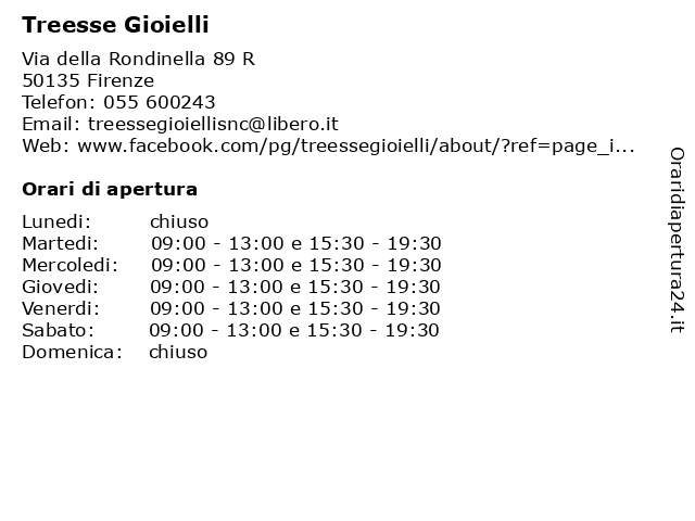 Treesse hotsell gioielli firenze